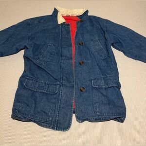 Women's Vintage Denim Jacket with Pink Lining